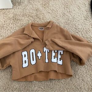 Bo+Tee cropped sweatshirt